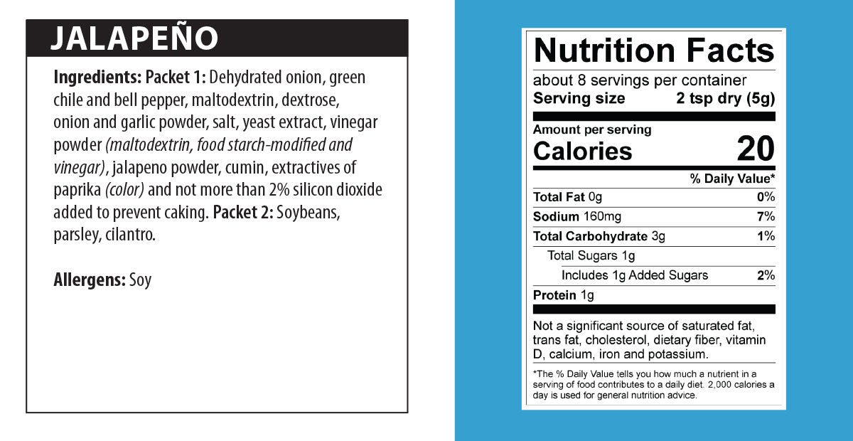 Jalapeno Cheeseball nutrition facts.