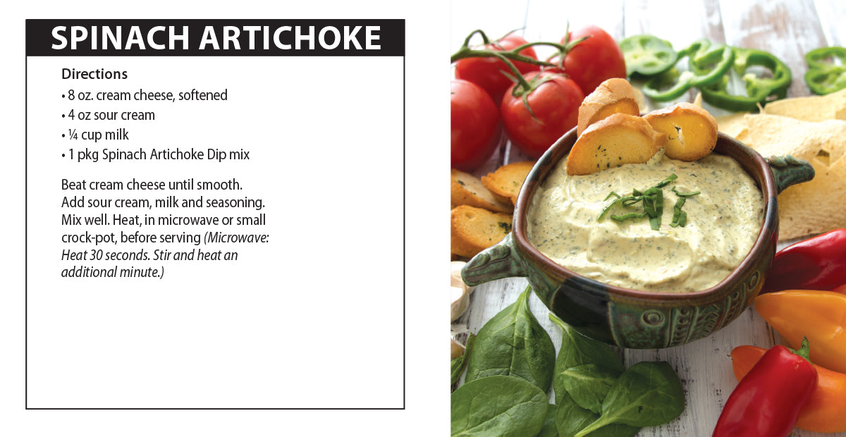 Spinach Artichoke Dip directions.