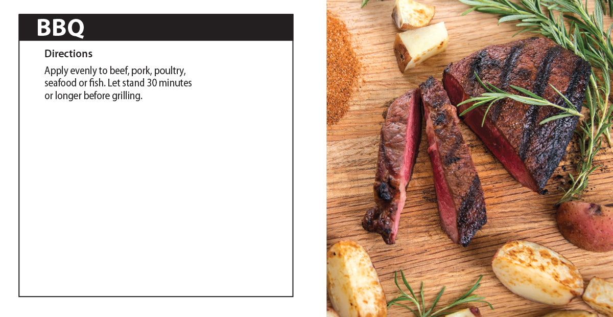 BBQ Seasoning directions.