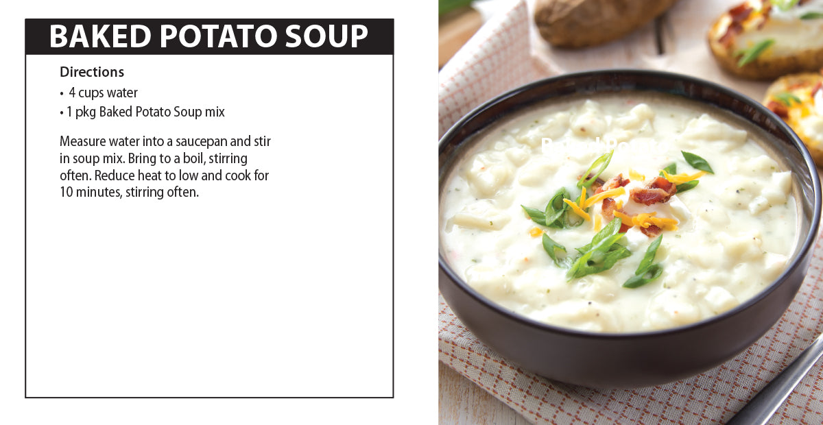 Baked Potato Soup directions.