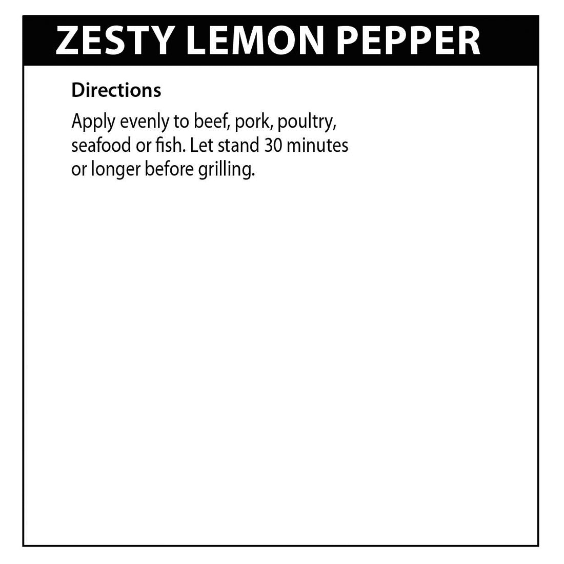 Zesty Lemon Pepper