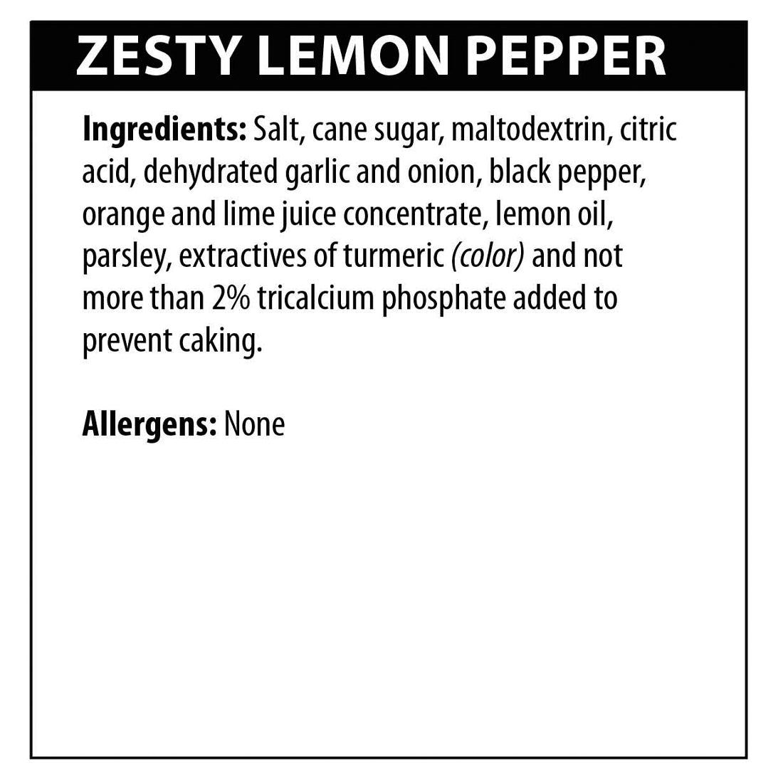 Zesty Lemon Pepper