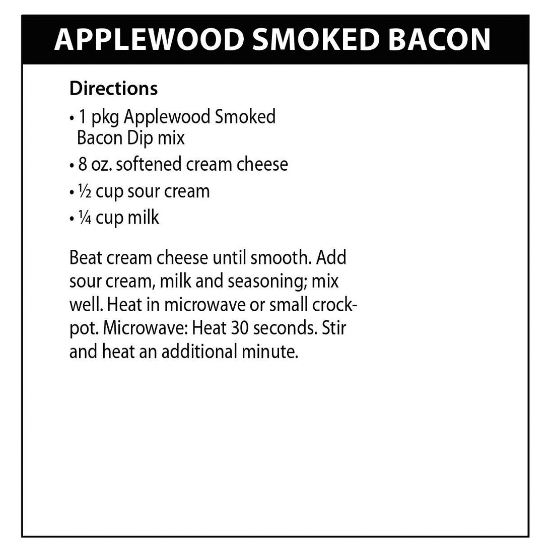 Applewood Smoked Bacon Dip