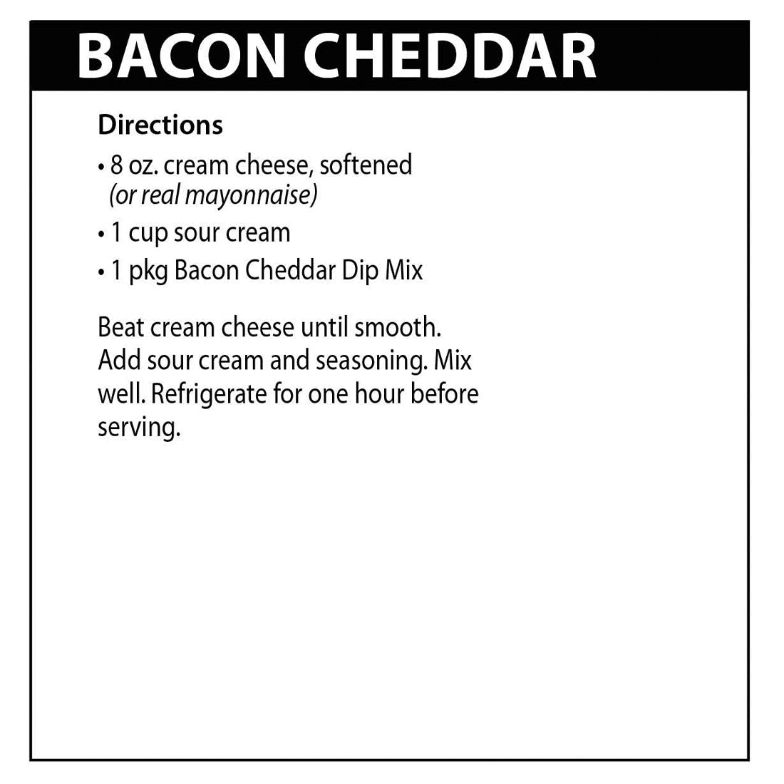Bacon Cheddar Dip