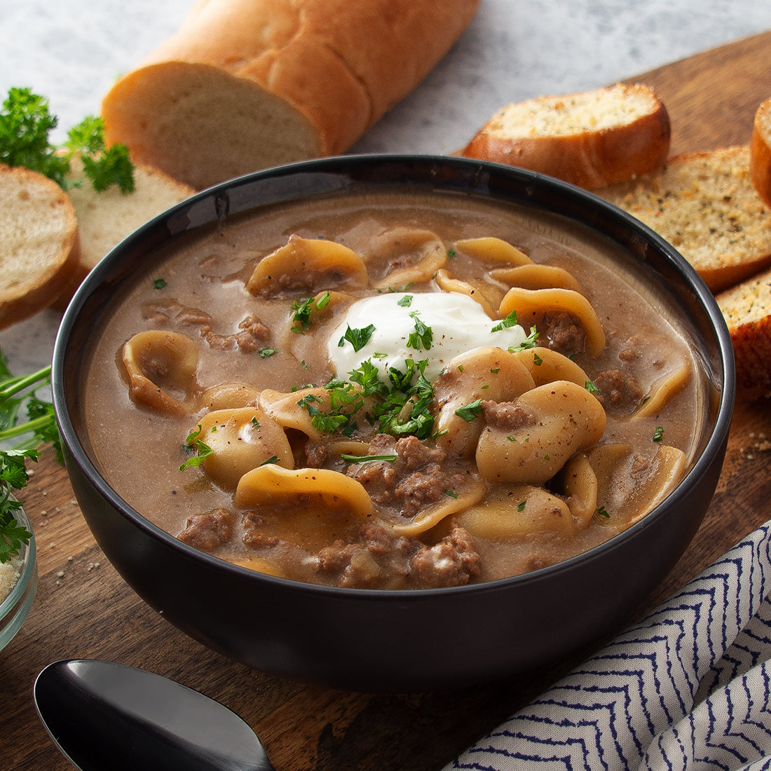 Beef Stroganoff Soup