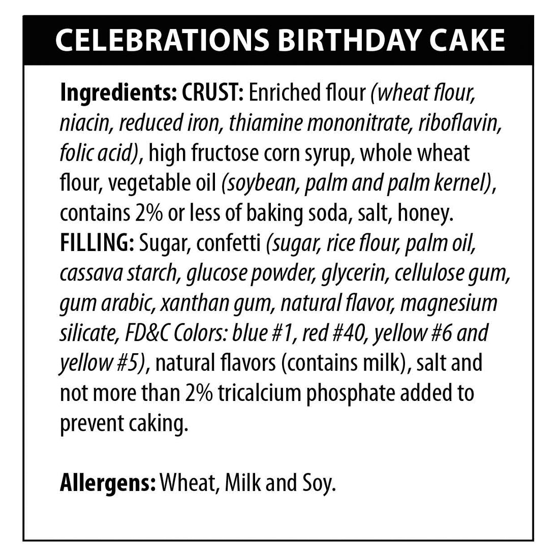 Celebrations Birthday Cake Cheesecake