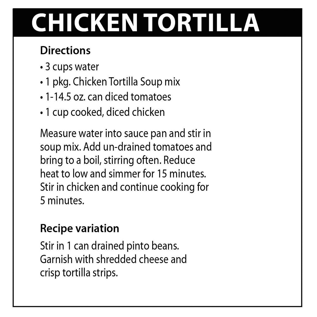 Chicken Tortilla Soup