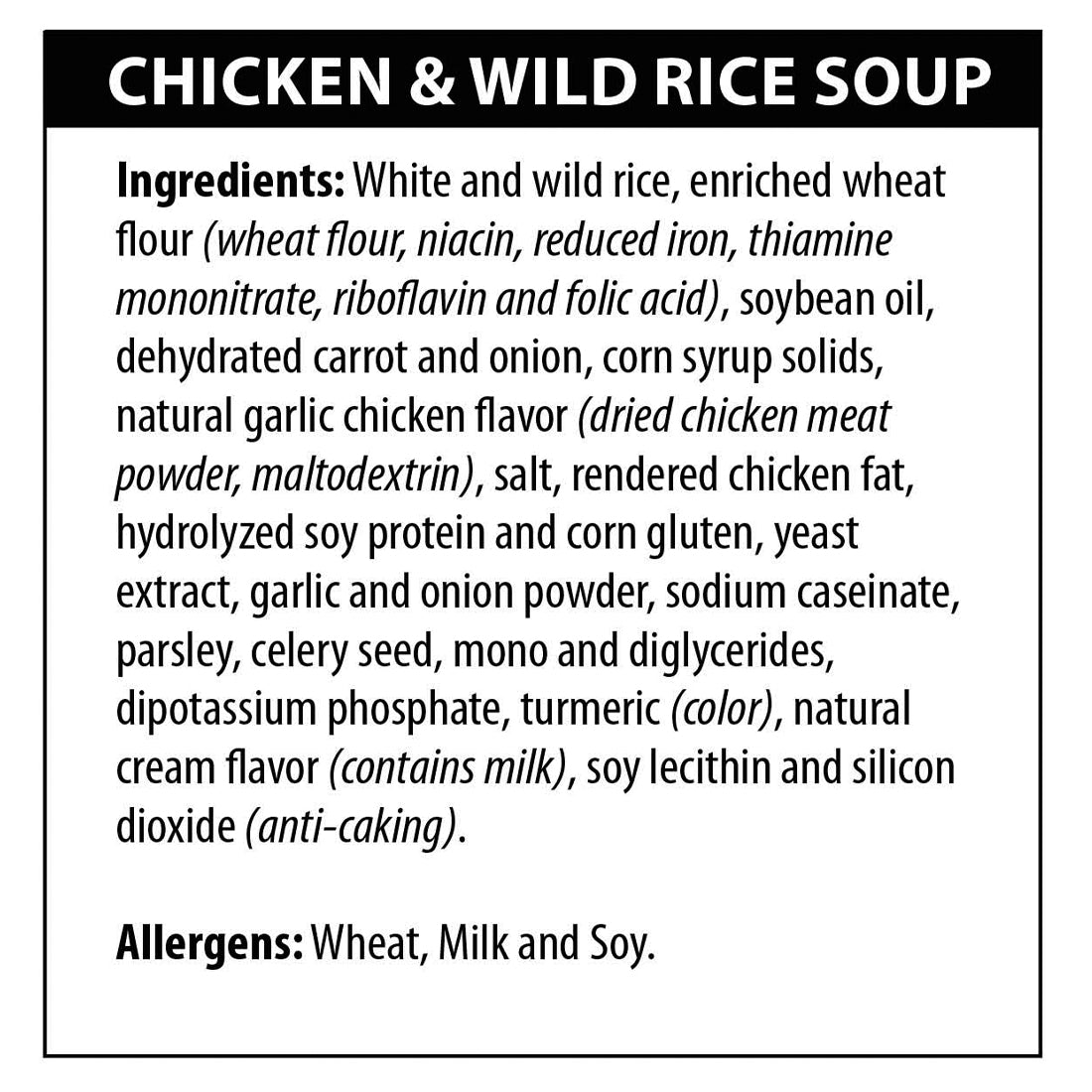 Chicken &amp; Wild Rice Soup