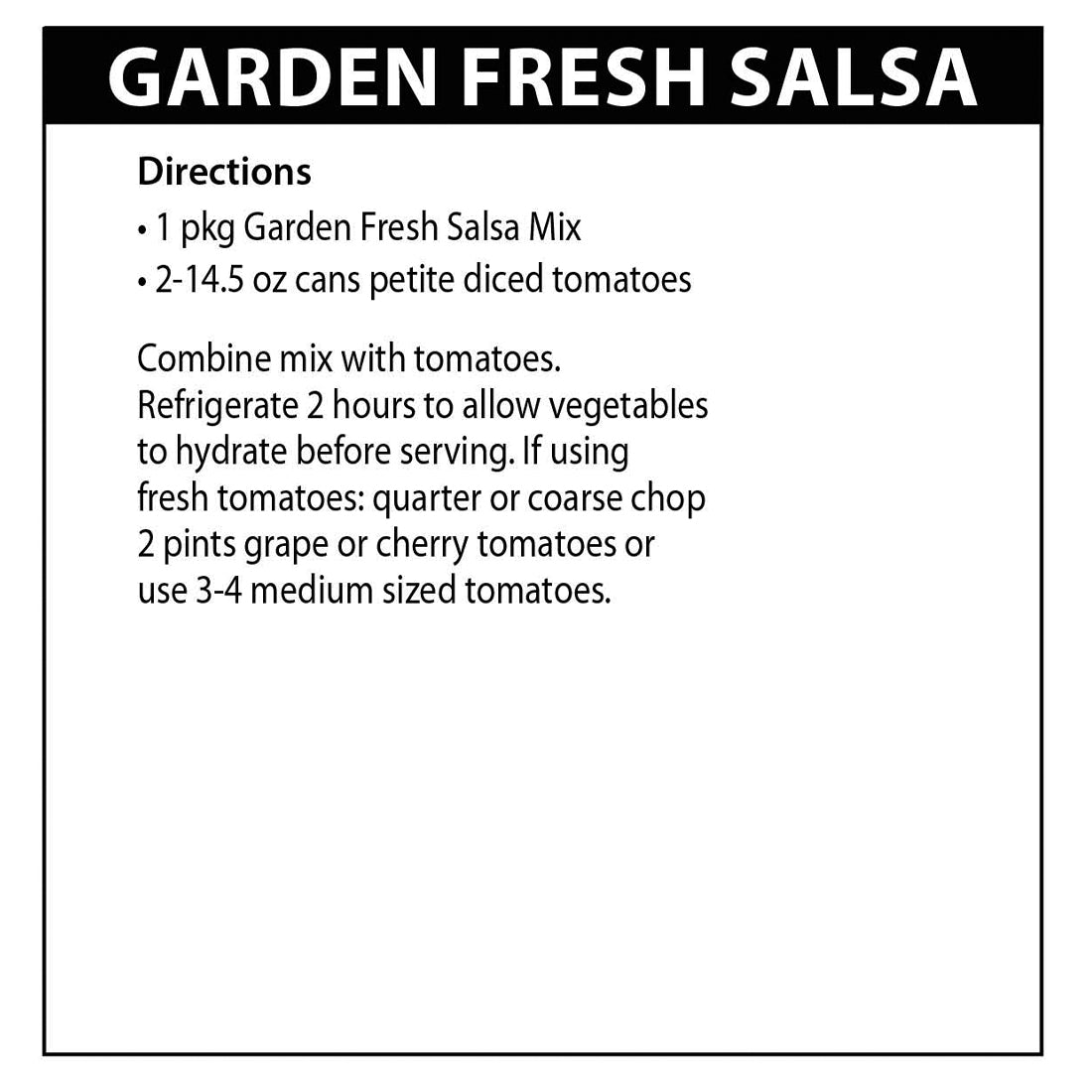 Garden Fresh Salsa