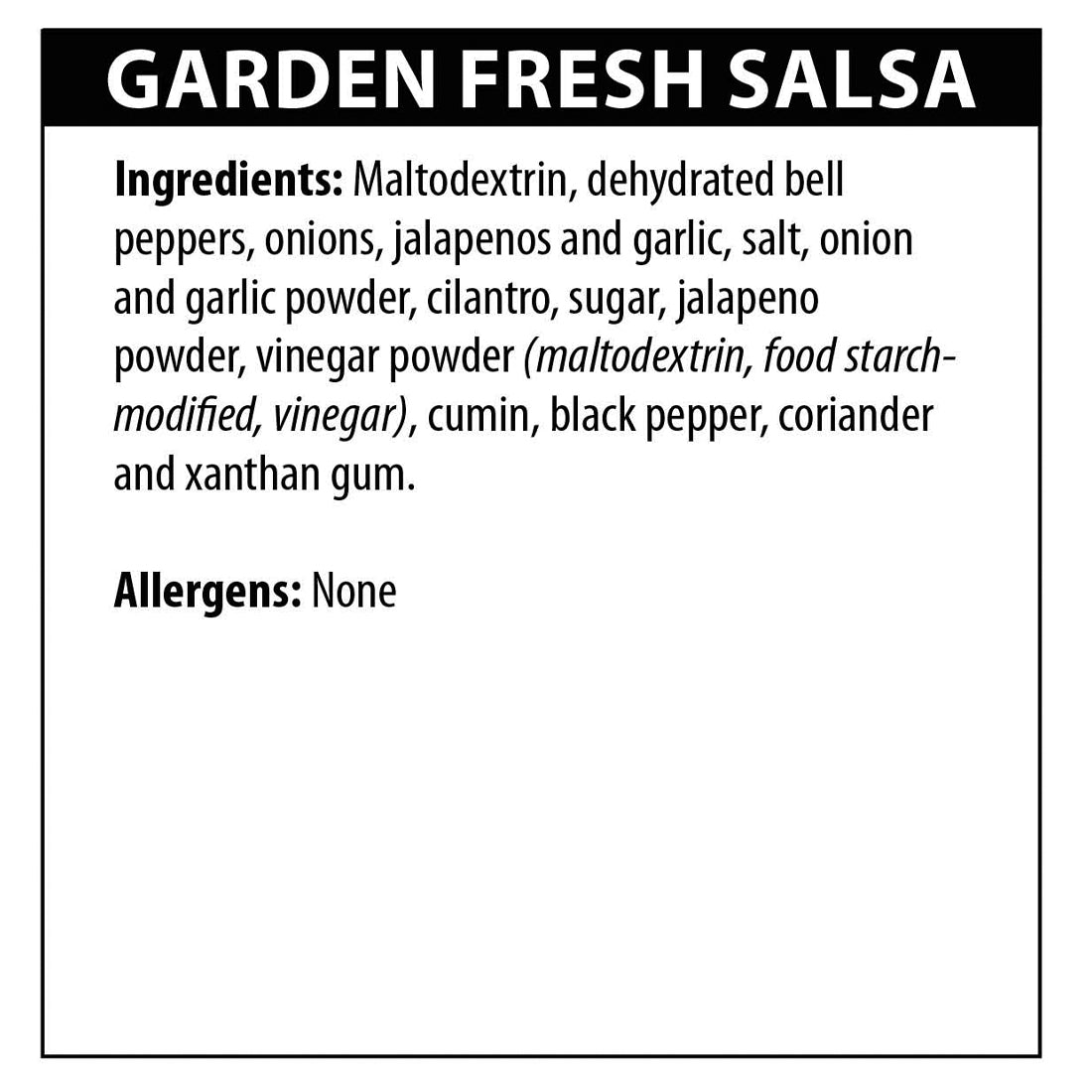 Garden Fresh Salsa