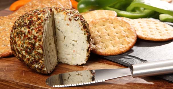 The Garden Vegetable Cheeseball with the Party Spr