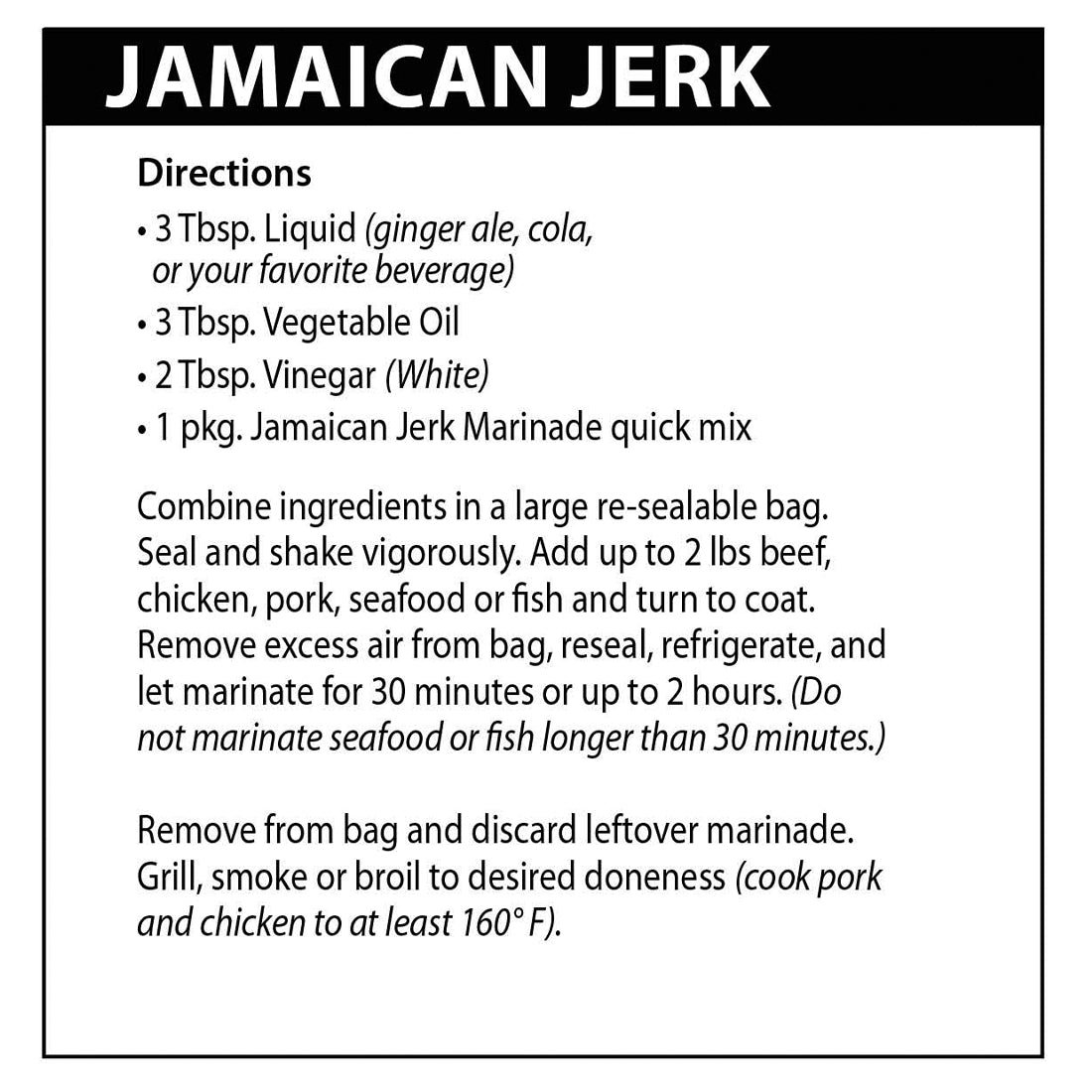 Jamaican Jerk Marinade