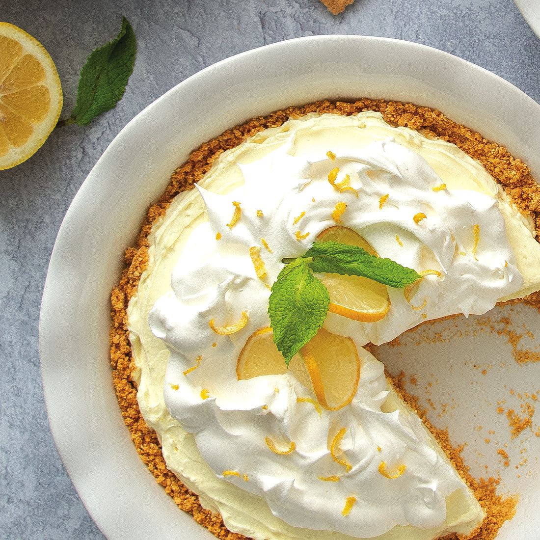 Lemon Drop No-Bake Cheesecake