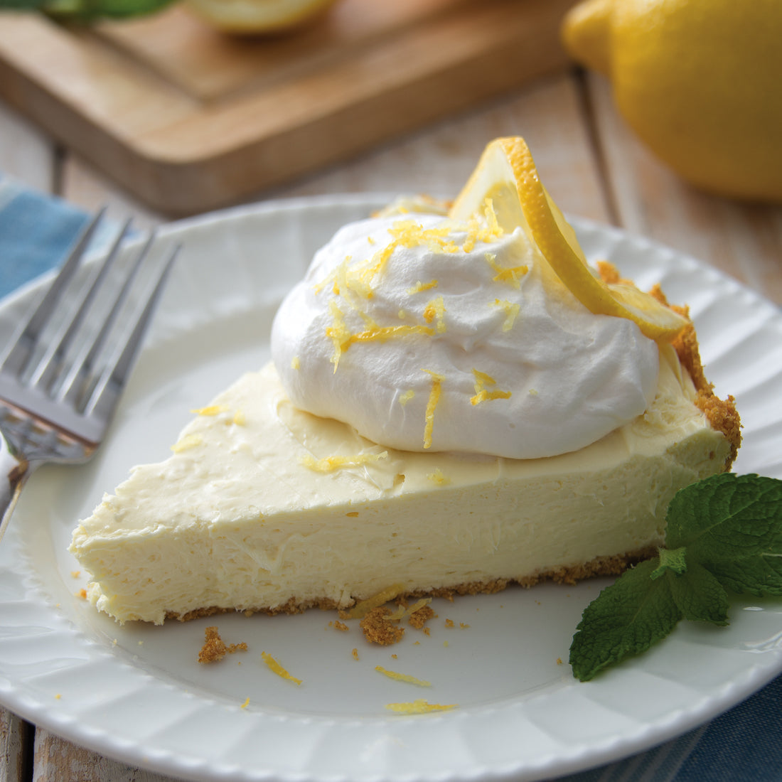 Lemon Drop No-Bake Cheesecake