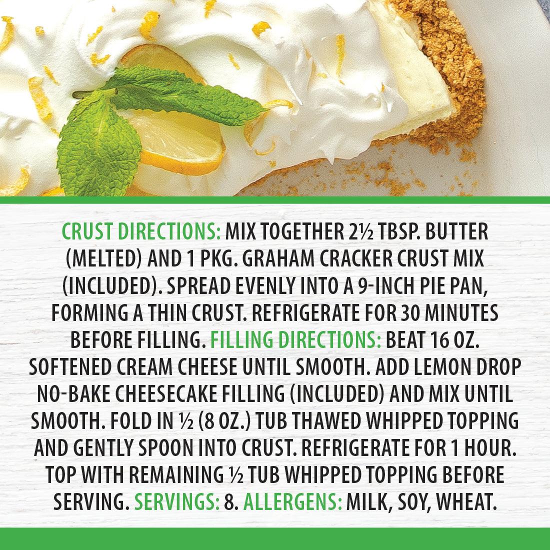 Lemon Drop No-Bake Cheesecake