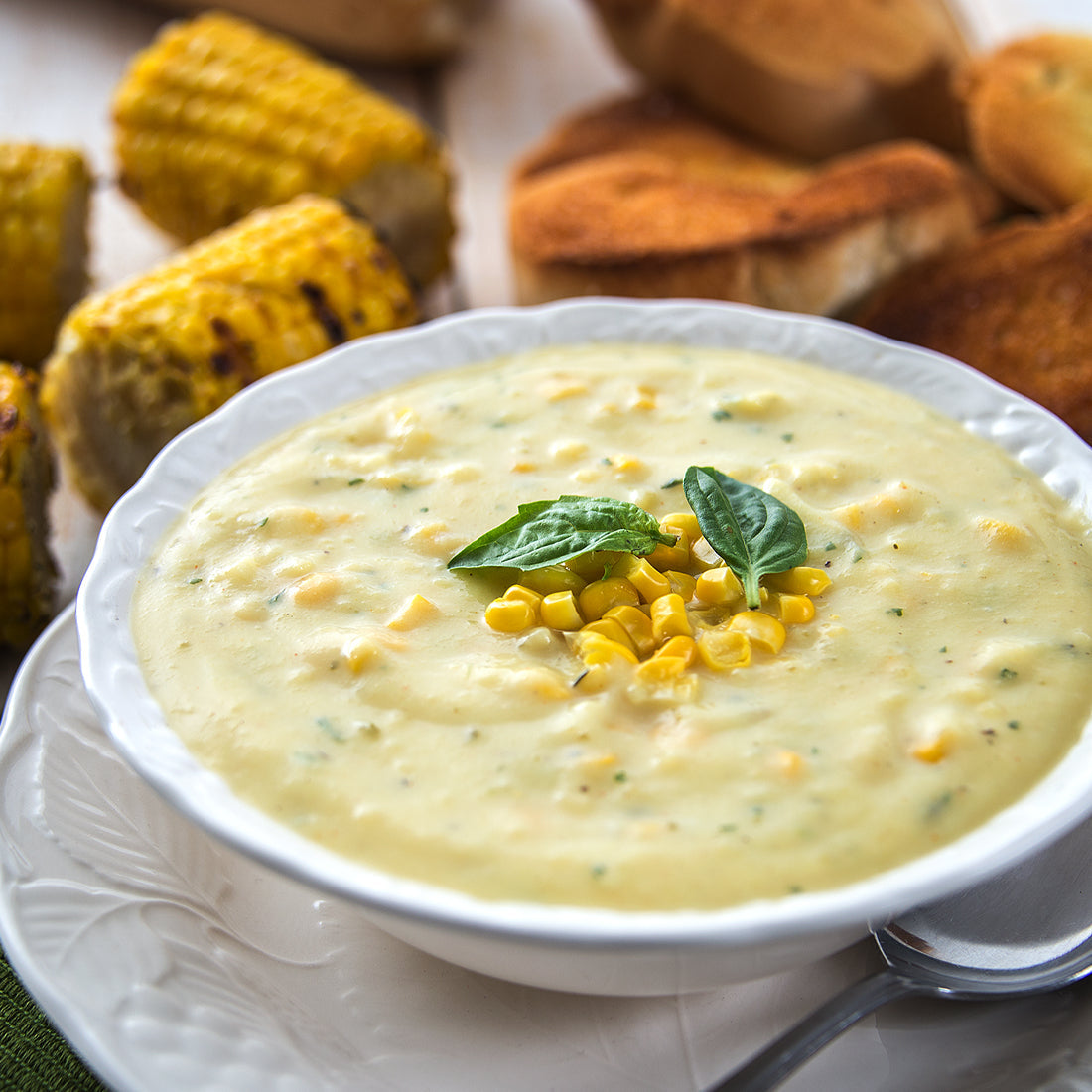 Roasted Corn Chowder Soup
