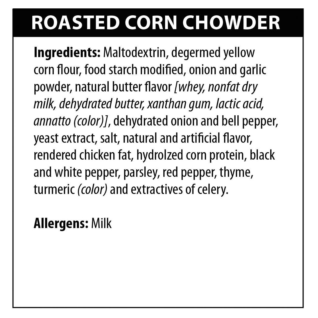 Roasted Corn Chowder Soup