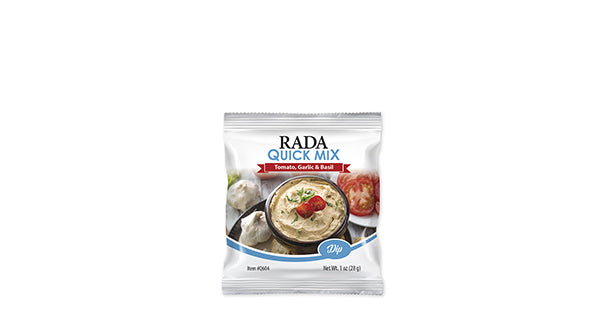 Rada&#39;s Tomato, Garlic and Basil Dip Quick Mix.