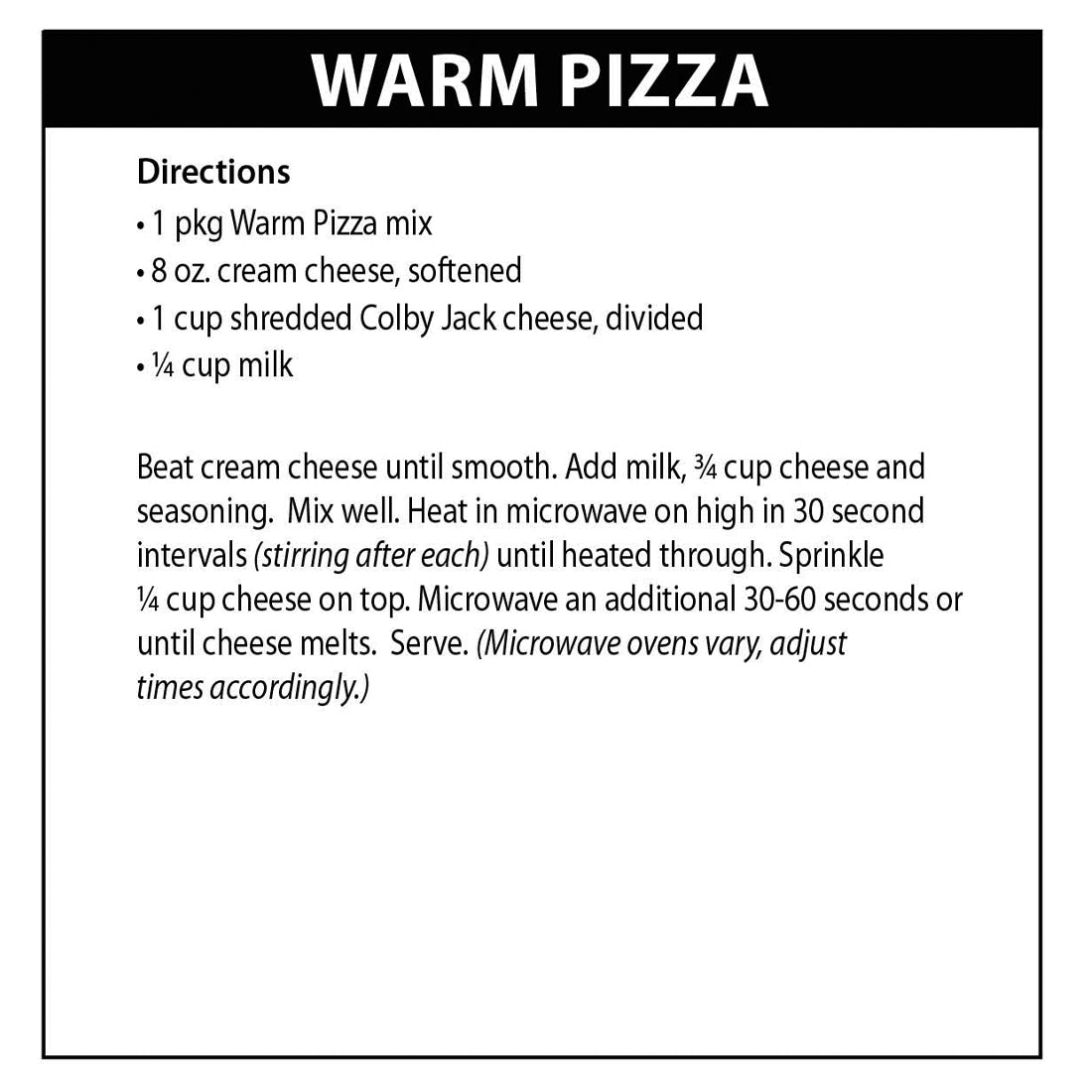 Warm Pizza Dip