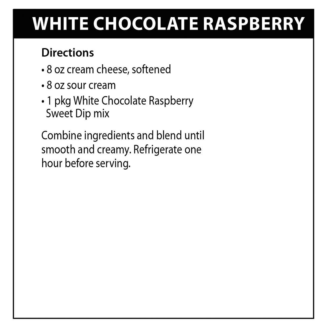 White Chocolate Raspberry Dip